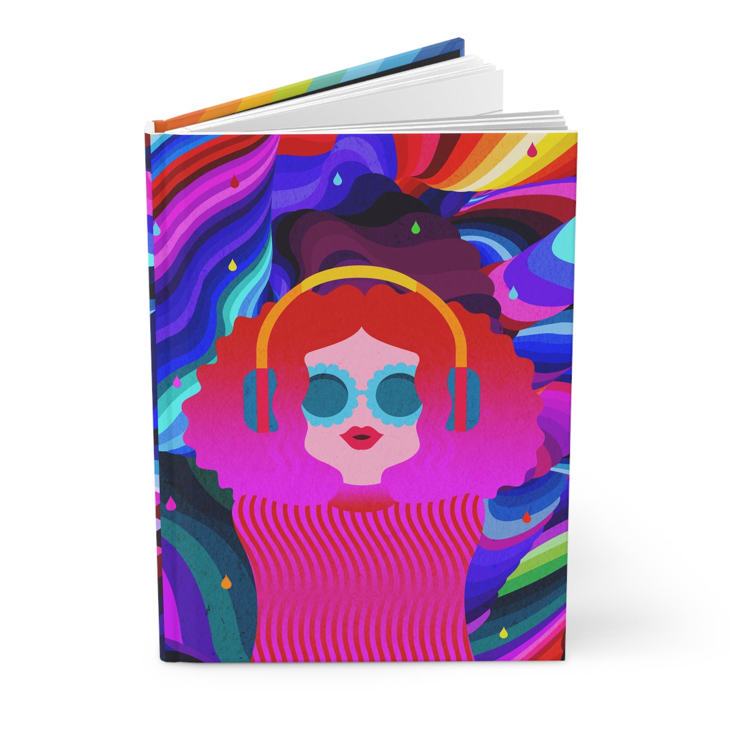 Rainbow Sounds - Superama - Hardcover Journal Matte