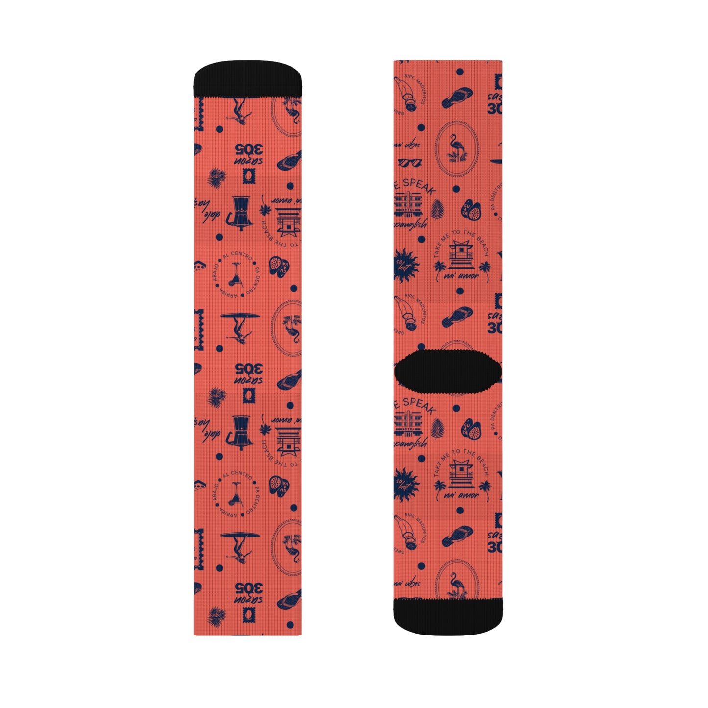 Flamingo Pink - Sublimation Socks