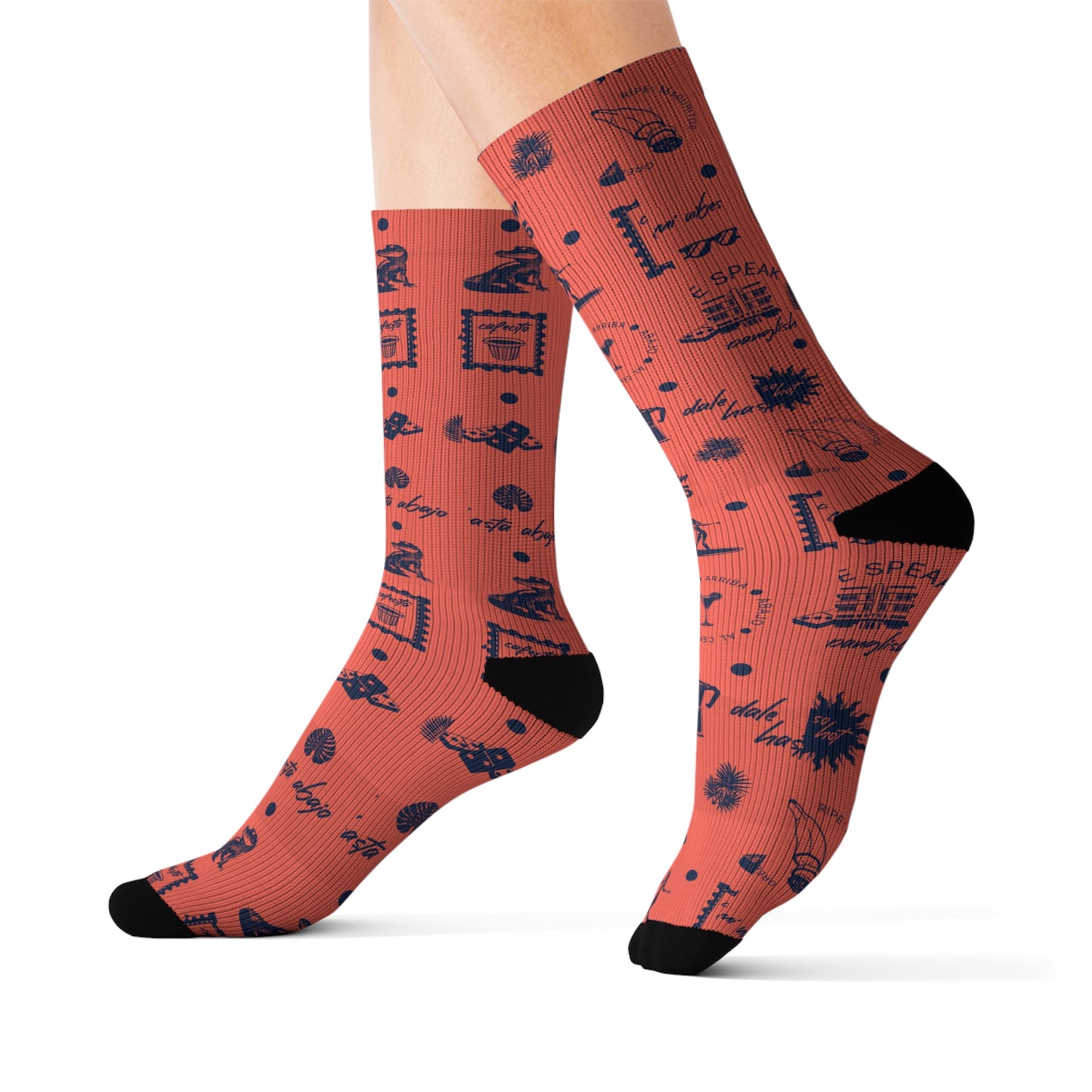 Flamingo Pink - Sublimation Socks